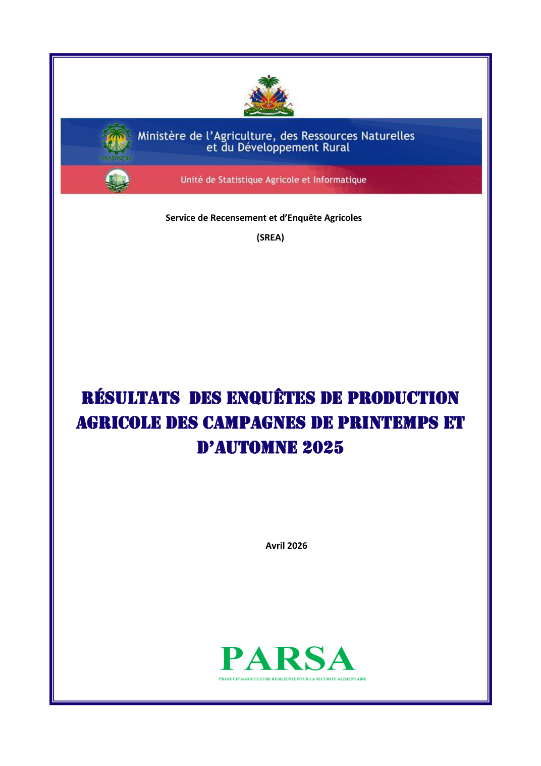 Couverture du rapport